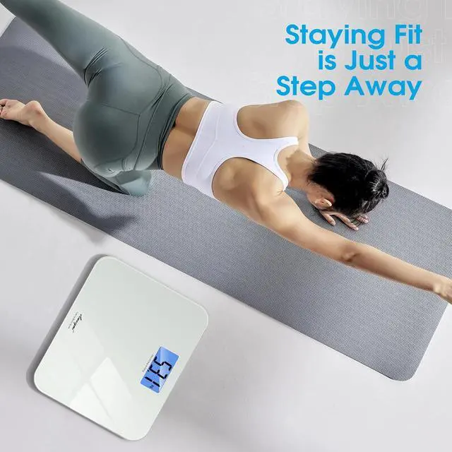 Alt view image 6 of 7 - Talking Scales for Body Weight, Highly Accurate Digital Talking Bathroom Scale with Large LCD Screen, Auto On & Off, Talking Scales for Visually Impaired or Elderly, Includes Batteries, 551 LB