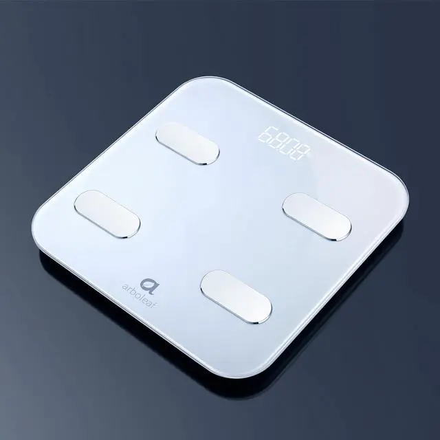 Alt view image 2 of 6 - Arboleaf Smart Scale for Body Weight Bathroom Scale Digital Scale Body Weight and Fat, Wi-Fi Bluetooth, Smartphone APP, 14 Body Metrics, Wireless Cloud-Storage, Unlimited Data and Users, BMI, BMR