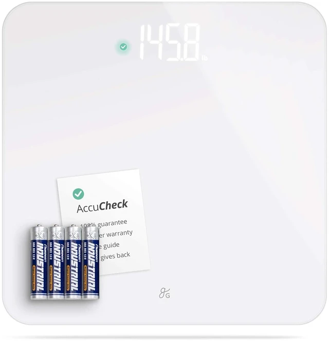 Main image of AccuCheck Digital Bathroom Scale for Body Weight (White)