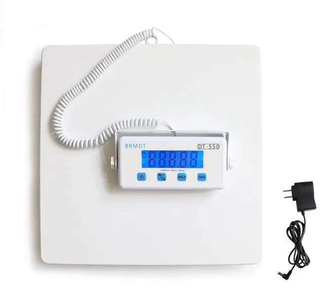 Main image of Digital Scales for Body Weight Heavy Duty for Hospital & Physician Use, Large Digital Display and Base, Desktop & Suspended Display Screen with Bracket, Weigh Up to 660lbs/300kg (White, DT-550)