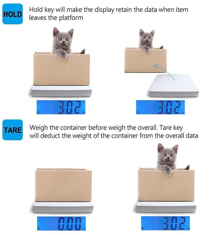 Alt view image 6 of 6 - Digital Scales for Body Weight Heavy Duty for Hospital & Physician Use, Large Digital Display and Base, Desktop & Suspended Display Screen with Bracket, Weigh Up to 660lbs/300kg (White, DT-550)