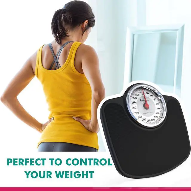 Alt view image 4 of 7 - Adamson A27 Oversize Scales for Body Weight - Up to 350 lb - New - Anti-Skid Rubber Surface Extra Large Numbers - High Precision Bathroom Scale Analog - Durable with 20-Year Assurance