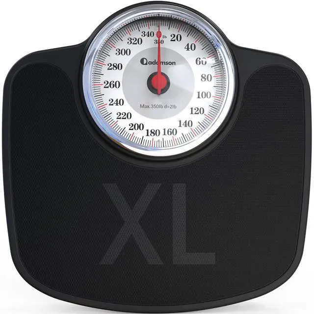 Main image of Adamson A27 Oversize Scales for Body Weight - Up to 350 lb - New - Anti-Skid Rubber Surface Extra Large Numbers - High Precision Bathroom Scale Analog - Durable with 20-Year Assurance