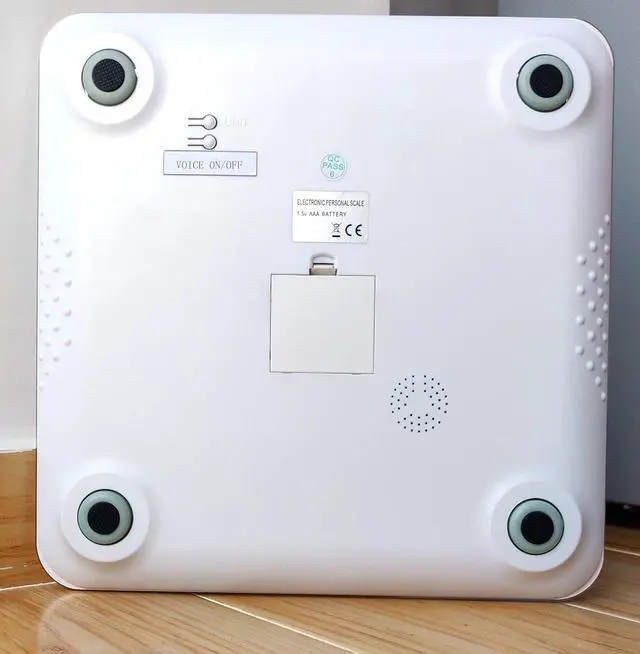 Alt view image 5 of 7 - NewlineNY Voice Talking Digital Bathroom Scale Easy Auto Step-on Auto Off Technology, White, Lb or Kg, 440lb Capacity