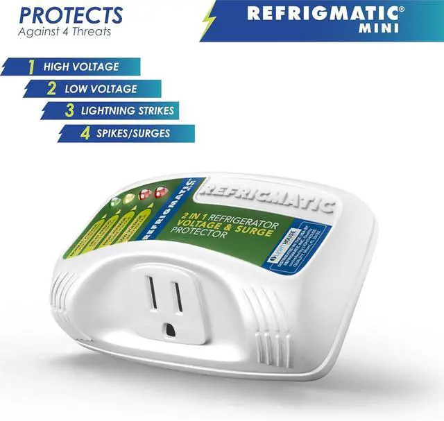 Alt view image 2 of 7 - WS-36300 Electronic Voltage & Surge Protector for Refrigerators Up to 27 cu. ft. Protect Your Refrigerator Against High and Low Voltage, Brownouts and Spikes, (2 Pack)