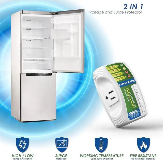Alt view image 5 of 7 - WS-36300 Electronic Voltage & Surge Protector for Refrigerators Up to 27 cu. ft. Protect Your Refrigerator Against High and Low Voltage, Brownouts and Spikes, (2 Pack)