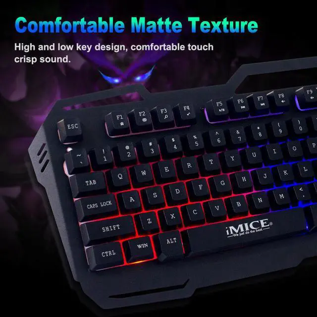 Alt view image 5 of 6 - For PC PS4 Xbox One Gaming Headset and Keyboard and Mouse Combo Backlight w/ Mic