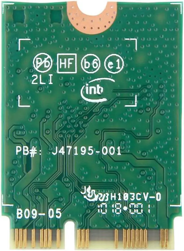 Alt view image 3 of 4 - Sem fio, banda dupla, 1.73gbps, para intel ac 9560 9560ngw ngff chave e cartão wi-fi 9560ac 8020,11ac bluetooth 5.0, para laptop e windows 10