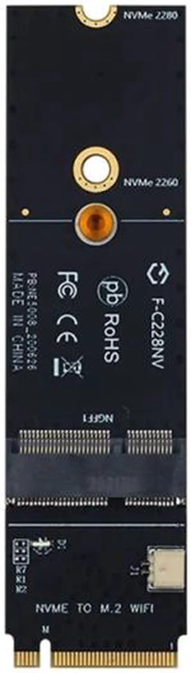 Main image of Wireless M.2 A+E Key Slot to M.2 M Key Wifi Bluetooth Adapter for  AX200 9260 Bcm94352Z Card NVMe PCI Express SSD