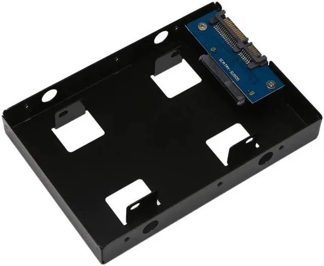Alt view image 5 of 5 - 2.5 Inch SATA SSD or Mechanical Hard Disk to 3.5 Inch SATA SSD,SSD Bracket Tray 2.5 Inch to 3.5 Inch Hard Disk Bay