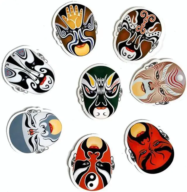 Alt view image 5 of 5 - Facial Makeup Graffiti Stickers, Artistic Style, Computer, Mobile Phone and Tablet Decoration Stickers 35 Cool Stickers