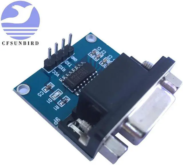 Main image of 10 piezas MAX3232 RS232 a TTL convertidor de puerto serie para DB9 conector MAX232