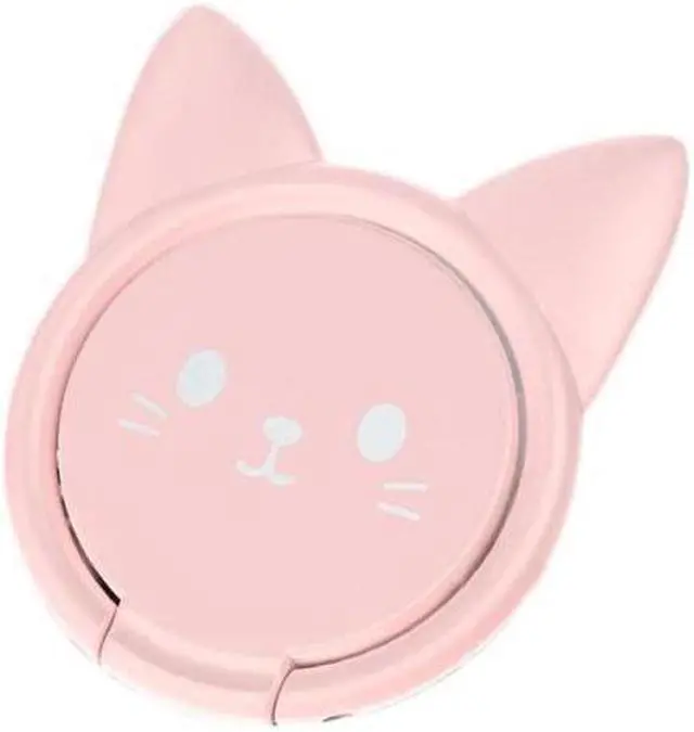 Main image of 1pc est 360 Electroplating Magnetic Ring Bracket Universal Car Cute Kitten Mobile Phone Bracket Ring Buckle For IPhone Xiaomi