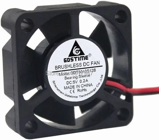 Alt view image 2 of 5 - 50Pieces lot Gdstime DC 3010S 5V 2Pin 30mm 3cm 30x10mm Processor Cooling Fan