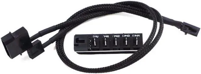 Alt view image 3 of 4 - 1 To  8 Ports 4 Pin PWM Fan Hub Splitter, PWM Regulator 12V CPU Cooler / Case / Chasis Cooling Fan Power Cable Adapter