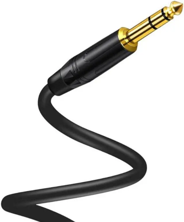 Alt view image 2 of 3 - Headphone Splitter Cable 6.35mm Y Audio Jack Splitter Extension Cable 6.35mm Male To 2 Port 3.5mm Female AUX 3.5 Jack  Cable