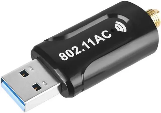 Alt view image 2 of 3 - 1200Mbps USB 3.0 Wireless Wifi Adapter Portable Network Card Dual Band 2.4G/5G 802.11ac Ethernet Adapter with Antenna