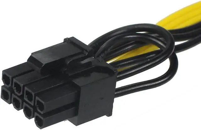 Alt view image 6 of 6 - XT-XINTE GPU 6-pin to Dual 8pin Power Supply Cable GPU Graphics Card 6Pin Male to 2 (6+2)pin Male Adapter Cable