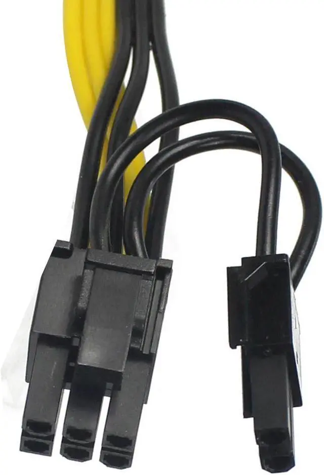 Alt view image 5 of 6 - XT-XINTE GPU 6-pin to Dual 8pin Power Supply Cable GPU Graphics Card 6Pin Male to 2 (6+2)pin Male Adapter Cable