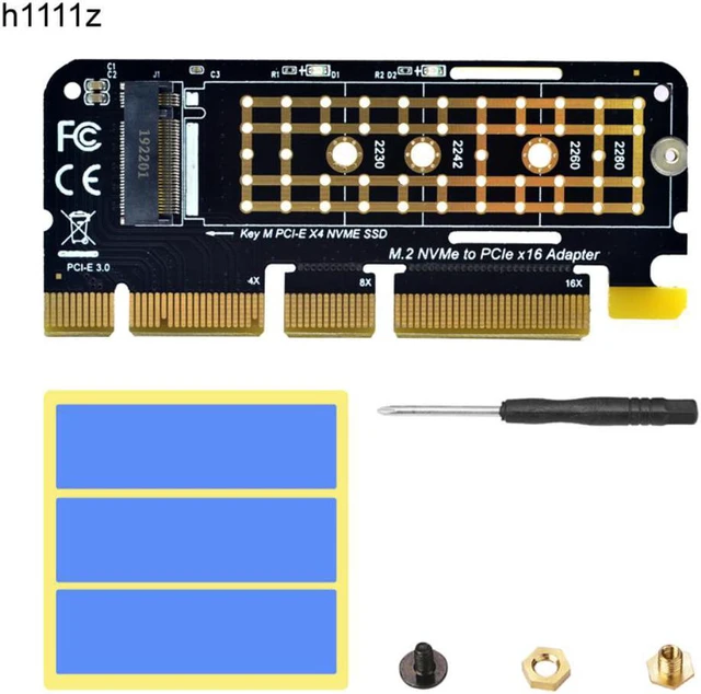 Main image of NVME Adapter M.2 NVME PCIE to M2 Adapter SSD M2 NVME PCI Express X16 X8 X4 Raiser M.2 PCIE SSD PCI-E M.2 Adapter Add On Card