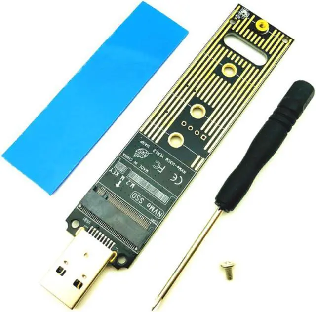 Main image of NVME USB Adapter M.2 NVMe to USB 3.1 SSD Adapter 10Gb USB3.1 Gen 2 for Samsung 970 960 For Intel M2 NVMe 2230 2242 2260 2280 SSD