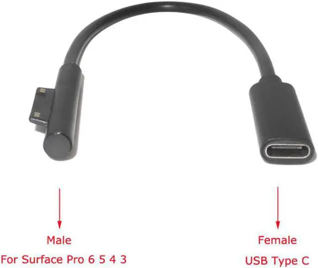 Alt view image 3 of 3 - for USB Type-C PD Converter Fit for Microsoft Surface Pro 6 5 4 3 Laptop Power Supply Adapter Cable Cord Fit for Surface