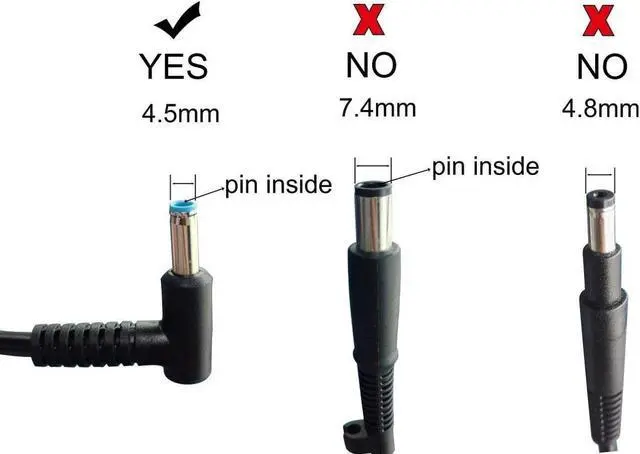 Alt view image 3 of 3 - Fit for HP 470 G5 470 G5 PRO 612 -G1 640 G2 G4 645 G3 G4 650 G2 650 G2 G3 650 G3 4.5*3.0 Laptop Power Supply Adapter