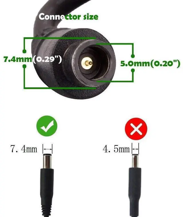 Alt view image 3 of 3 - 65W AC Adapter Charger LA65NM130 Fit for dell Latitude E5440 E5470 7480 E6540 E7440 E7450