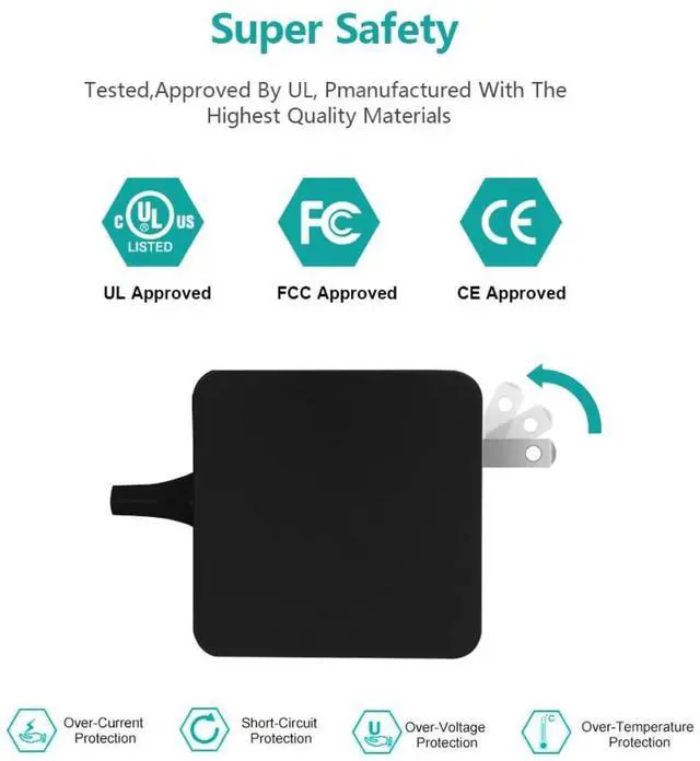 Alt view image 2 of 3 - fit for 65W USB-C AC Laptop Charger for Lenovo Yoga 920 C930 370 380 730 730s 920-13 730-13 C930-13 730s-13 4