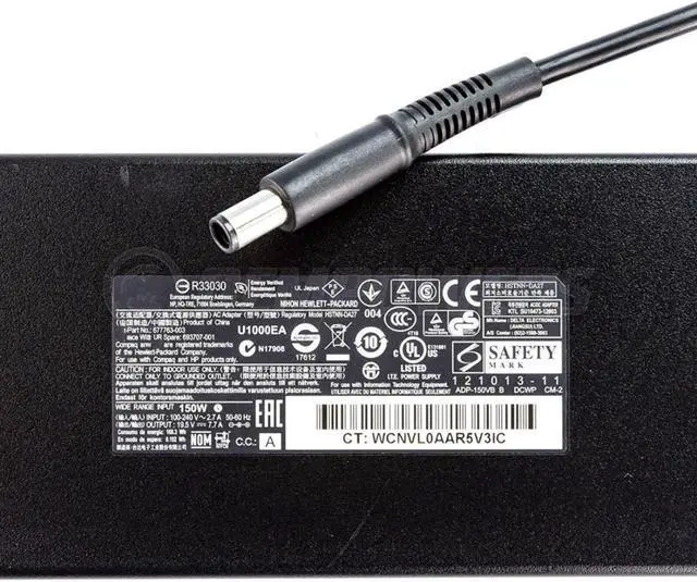 Alt view image 2 of 2 - Fit for HP Slim 150W AC Power Adapter Charger HSTNN-DA27 677763-003 693707-001