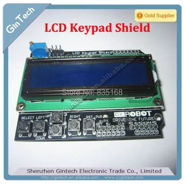 Alt view image 3 of 4 - LCD Keypad Shield LCD16*2 character LCD 1602 shield LCD1602 FOR ARDUINO input and output Expansion board
