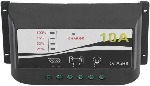 Main image of Solar Charge Controller Regulator Durable ABS Housing Solar Panel Charger Discharge Regulator 12V 24V