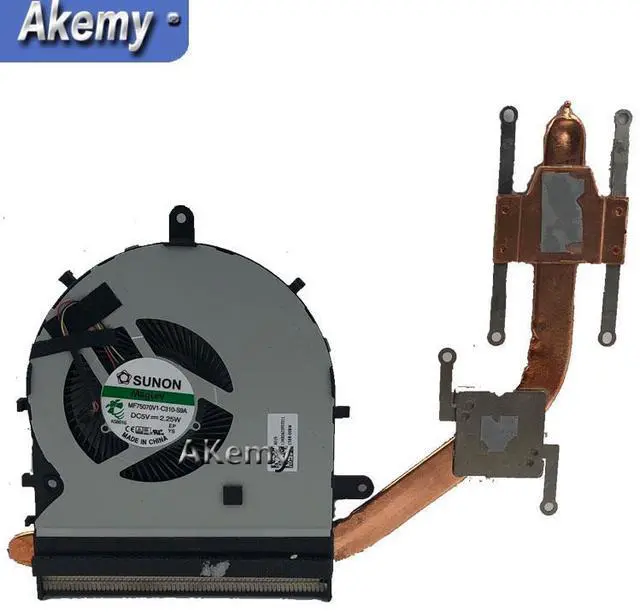 Alt view image 5 of 6 - Akemy For Asus Q553UB Q553U Q553UA Laptop CPU VGA Cooling Fan Heatsink Heat Sink Cooler Radiator 13NB0AZ0P07011 MF75070V1-C310-S  heatsink