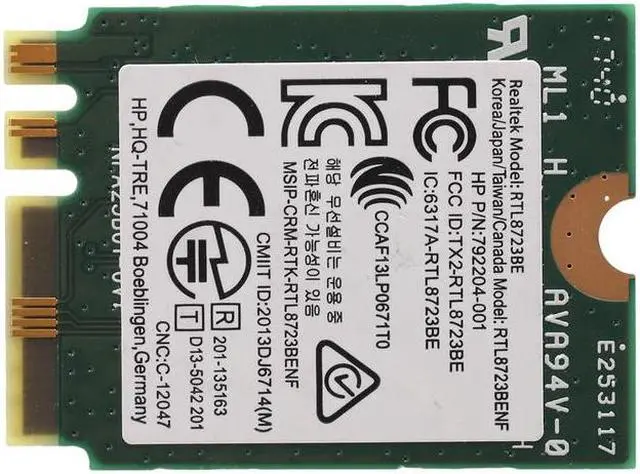 Main image of Wireless Adapter for Realtek RTL8723BE 802.11N WiFi Card Bluetooth 4.0 NGFF Card SPS 843338-001 300Mbps