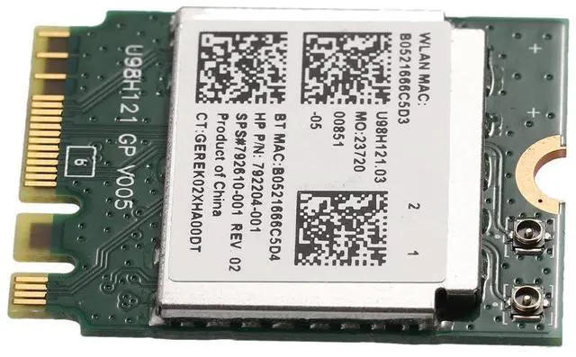 Alt view image 3 of 4 - Wireless Adapter for Realtek RTL8723BE 802.11N WiFi Card Bluetooth 4.0 NGFF Card SPS 843338-001 300Mbps