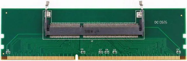 Alt view image 2 of 4 - DDR3 Laptop SO-DIMM to Desktop DIMM Memory RAM Connector Adapter DDR3 adapter of laptop Internal Memory to Desktop RAM