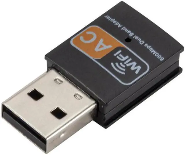 Alt view image 4 of 4 - 600Mbps USB Wifi Adapter Wireless Ethernet Network Card Ac Dual Band 2.4G / 5GHz USB Wifi Dongle Wifi Receiver 802.11Ac