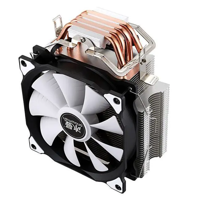 Alt view image 4 of 4 - SNOWMAN CPU Cooler Master 5 Direct Contact Heatpipes ze Tower Cooling System CPU Cooling Fan with PWM Fans