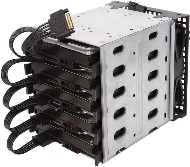 Alt view image 2 of 2 - 15 Pin SATA Power Extension Hard Drive Cable 1 Male To 5 Female Splitter Adapter Hard Disk Expansion Cable (60CM)