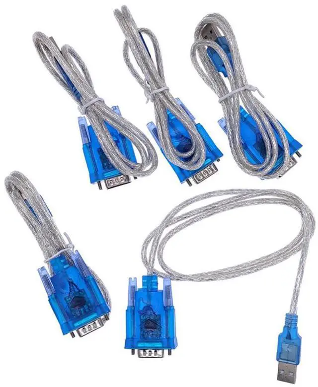 Alt view image 2 of 3 - 2Pcs CH340 USB to RS232 Serial Port 9 Pin DB9 Cable Serial COM Port Adapter Convertor Support Windows 7 Total Length 80cm