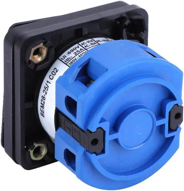 Alt view image 4 of 5 - BEM28-25/1 C02 Universal Changeover Switch 690V 25A 2 Position Selector Rotary Cam Switch rotary switch