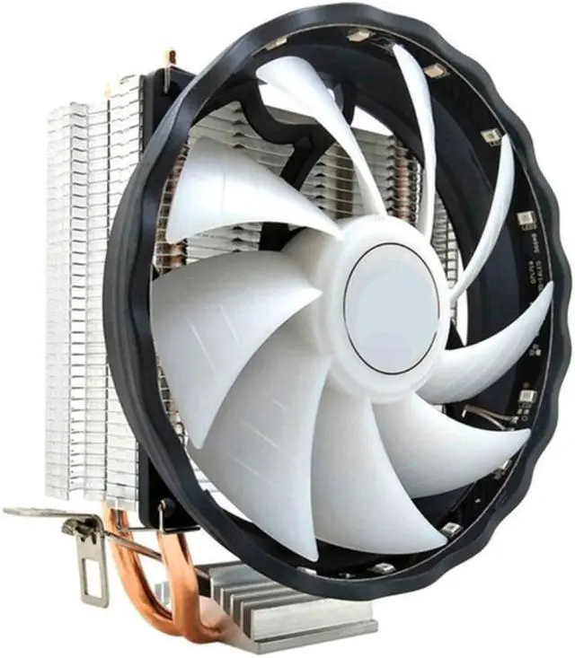 Main image of Durable 12V RGB Fan Led CPU Cooler  3 Pin 2 Heatpipes Desktop Computer Silent Cooling Radiator Copper For LGA 1155/1151 AMD