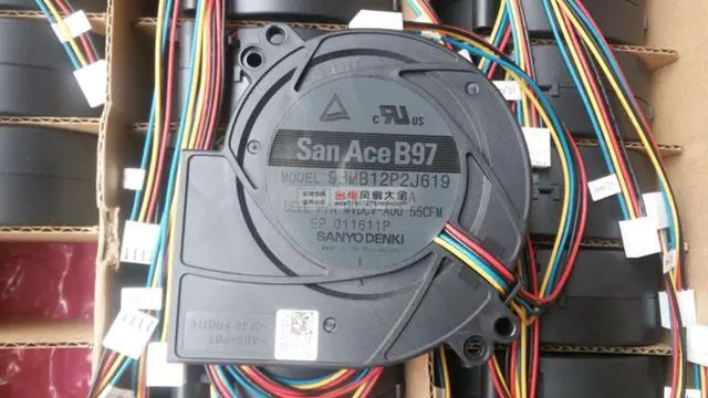 Alt view image 2 of 2 - fan for SANYO San Ace B97 9BMB12P2J619 DC12V 3.8A MVDCV-A00 55CFM 97*33MM Computer cooling fan Blower