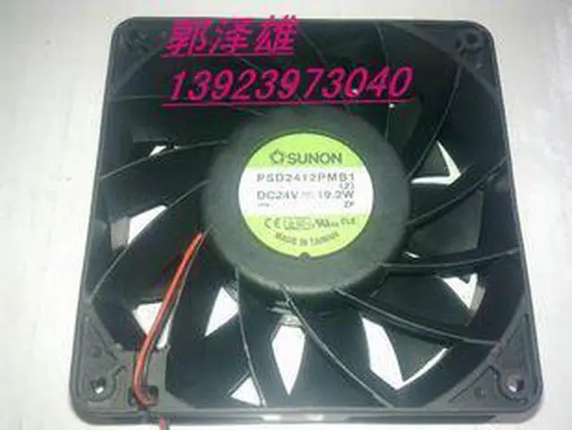Alt view image 2 of 2 - For Sunon12038 PSD2412PMB1 DC24V 19.2W Cooling Fan