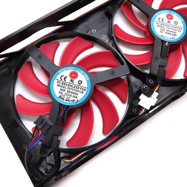 FD7010H12S DC 12V 0.35A For AMD ATI HD 7990 Video Card VGA Fan HD7990 ...