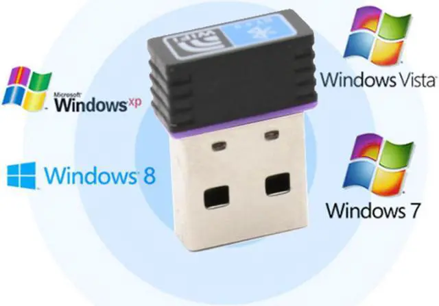 Alt view image 3 of 3 - 150Mbps Portable Mini  4.0 Network Card Dual Mode 2 In 1 PC Laptop Dongle Wifi Adapter Home Accessories Wireless USB