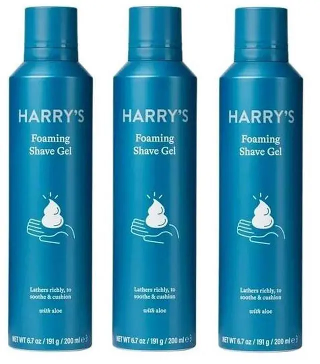 Main image of 3-HARRY'S FOAMING SHAVE GEL 6.7 OZ EACH