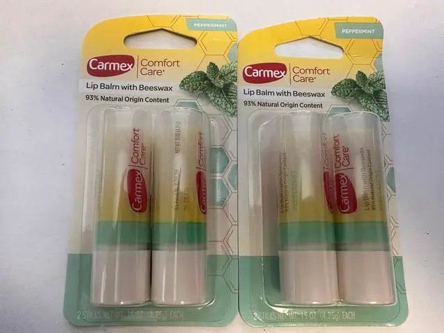 Main image of 4-CARMEX COMFORT CARE PEPPERMINT LIP BALM WITH BEESWAX