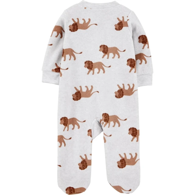 Alt view image 2 of 4 - CARTER'S CHILD OF MINE UNISEX PLAY AND SLEEP ONE PIECE LION 3-6 MONTHS