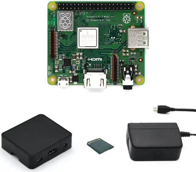 Main image of PepperTech Digital Raspberry Pi 3 Model A+ Value Pack (Black)